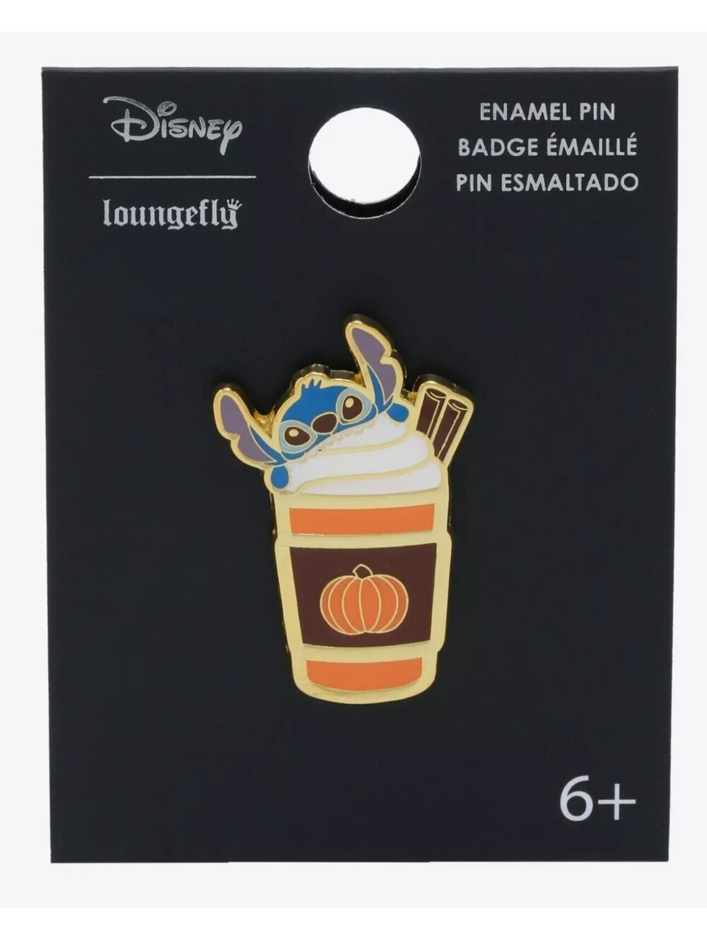 Loungefly Disney Lilo & Stitch Stitch Pumpkin Spice Latte Enamel Pin